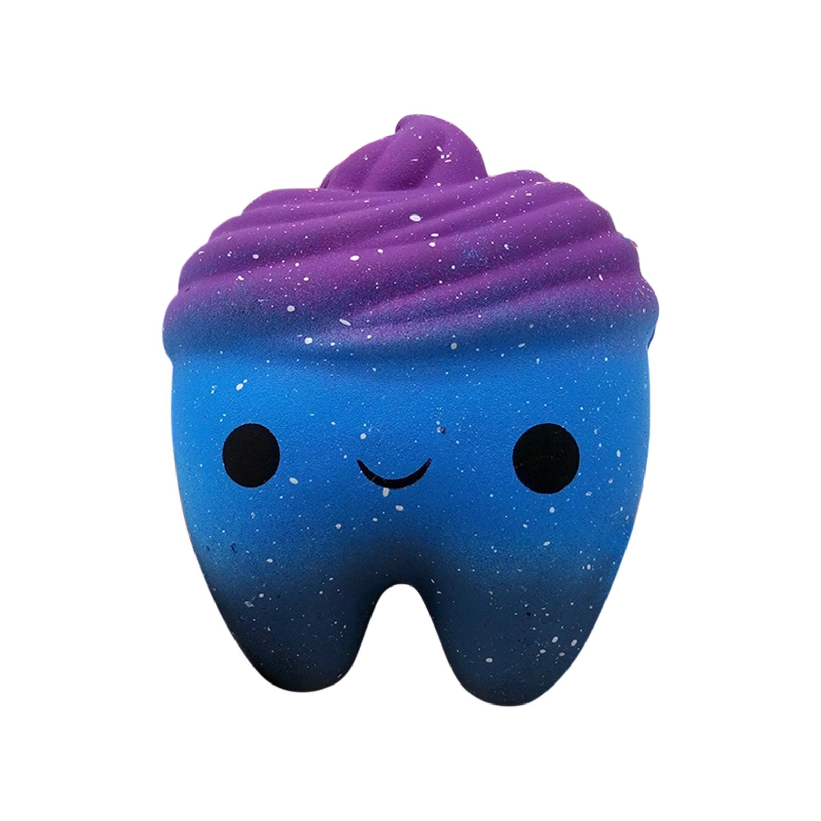 

Slow Teeth Simulation Teeth PU Teeth Toy Sky Slow Teeth Toy, Stress Relief Toy One Size
