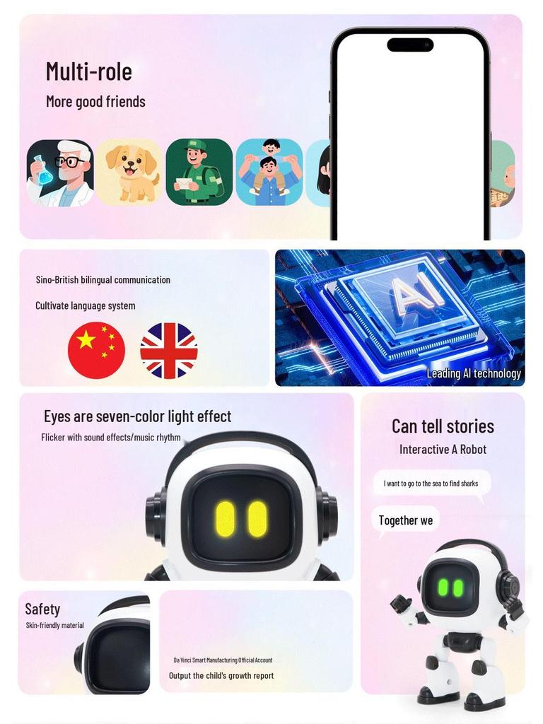 Smart AI Robot Dog - Interactive Voice-Controlled High-Tech Toy with Mobile Remote for Boys