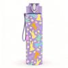 1PC Dog Bone Paw Doodle Seamless Pattern 750ml Color Plastic Sports Water Bottle Leakproof Flip Straw Lid Suitable for Sports Office Home Use