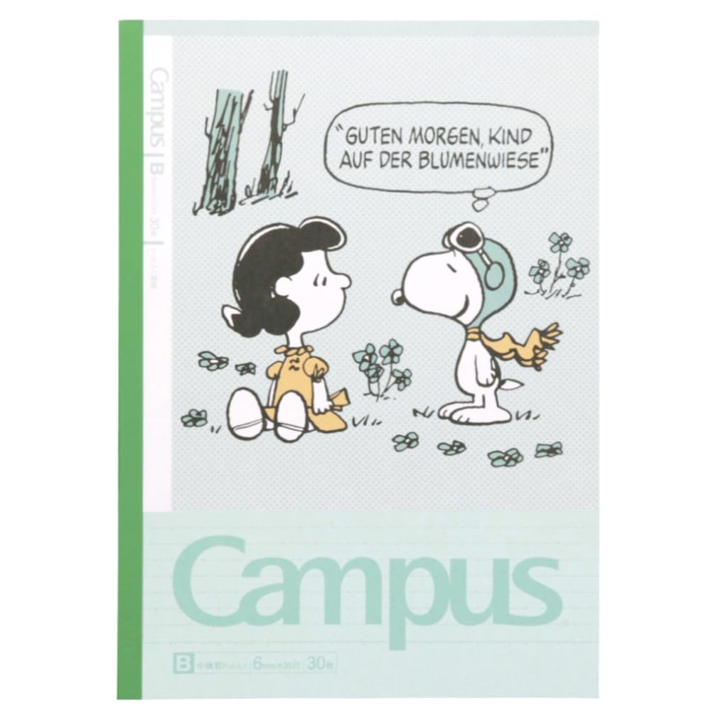 Sunstar Stationery Snoopy Campus Notebook Dot B Ruled Snoopy S2691612 5-Pack