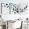 Watercolor Fish Group Wall Art Canvas Posters Golden Fish Blue Prints Canvas Paintings for Living Room Kitchen Frameless