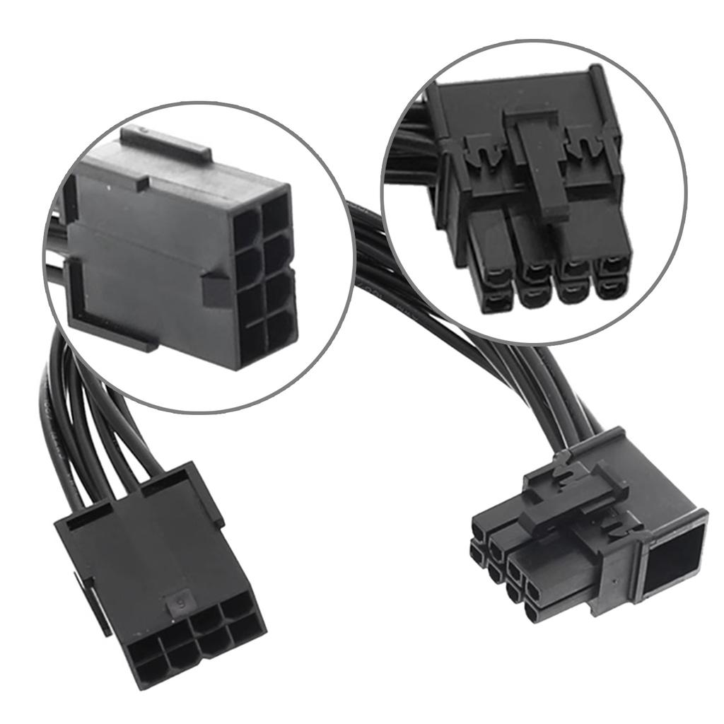 Kabel kolena grafické karty PCIE 8pin kabel, připojení grafické karty Levý a pravý ohyby Kabel šasi