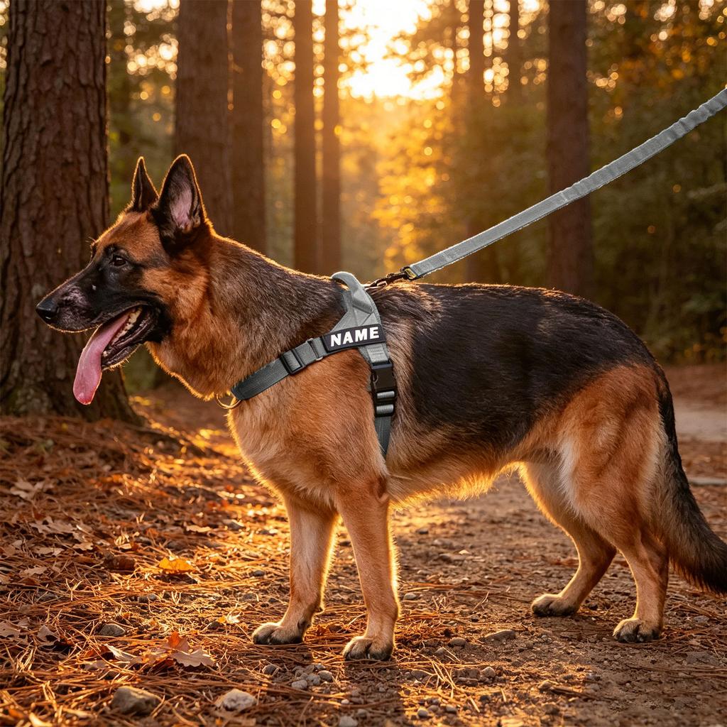 No Pull Dog Harness Front Adjustable Pet Vest Breathable Soft Padded Material Heavy Duty D Ring Sturdy Great Dog Accessories