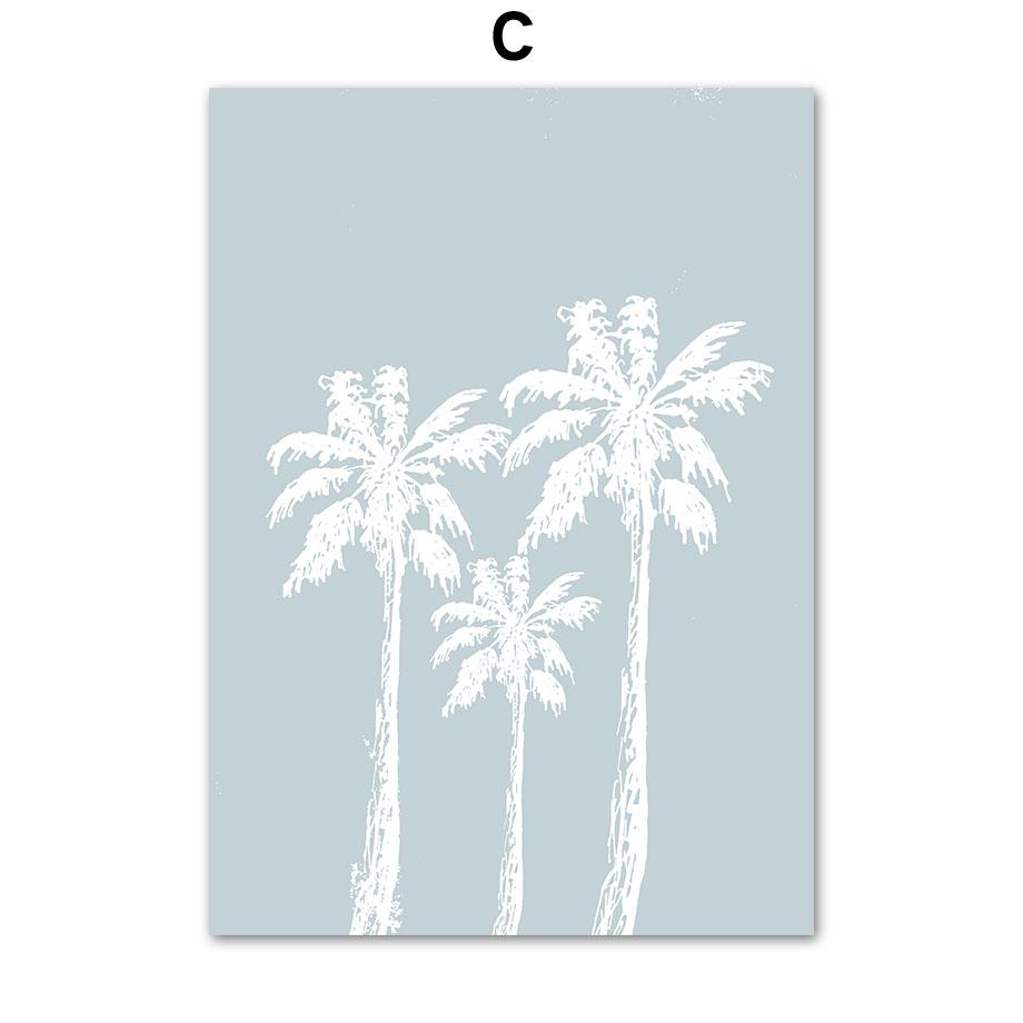 Sailboat Surfboard Monstera Palm Tree Lighthouse Posters And Prints Canvas Painting Wall Art Pictures Living Room Home Decor