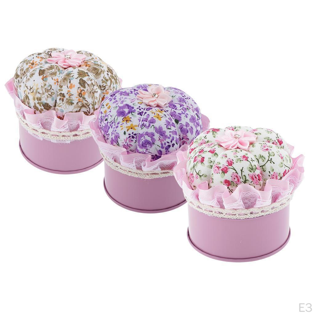 Cushion Pumpkin Pin Cushions with Sewing for Needlework - Pattern Floral