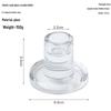 Transparent T-Shaped Glass Candlestick for Home, Living, and Dining Room Decoration