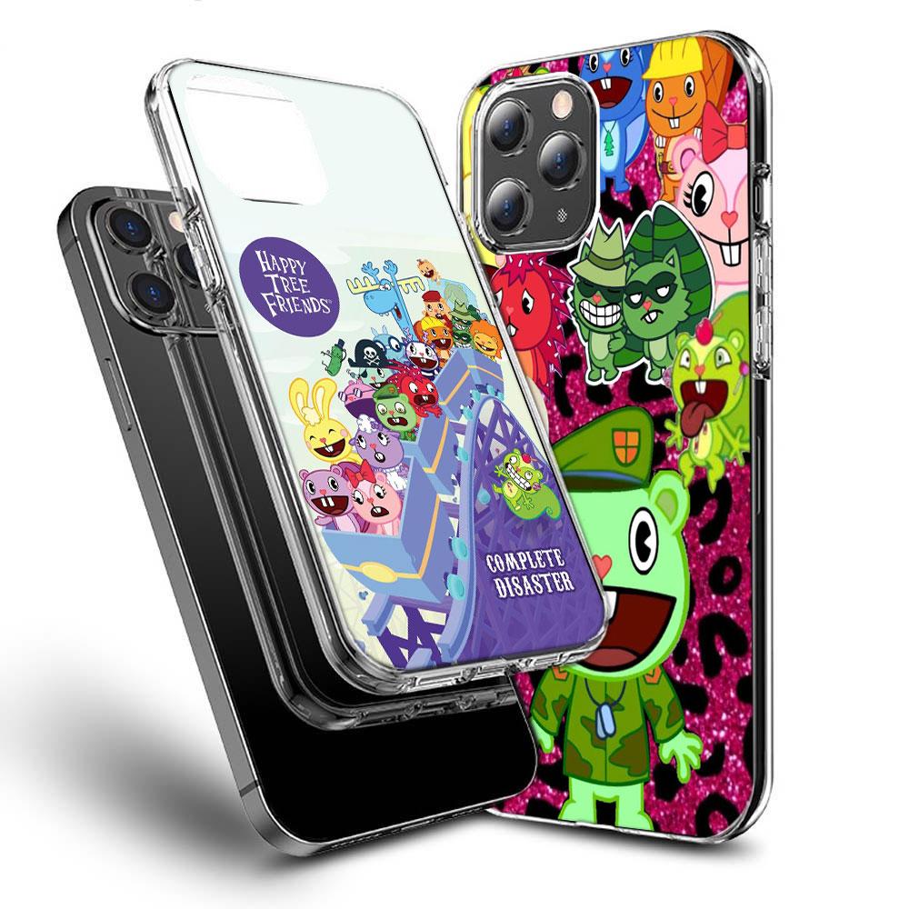 Happy Tree Friends Phone Case For Iphone 16E 15 Pro 14 Plus 17E 16 17 Pro Max Air 11 12 13 Mini Shockproof Capa Cute Cover TP