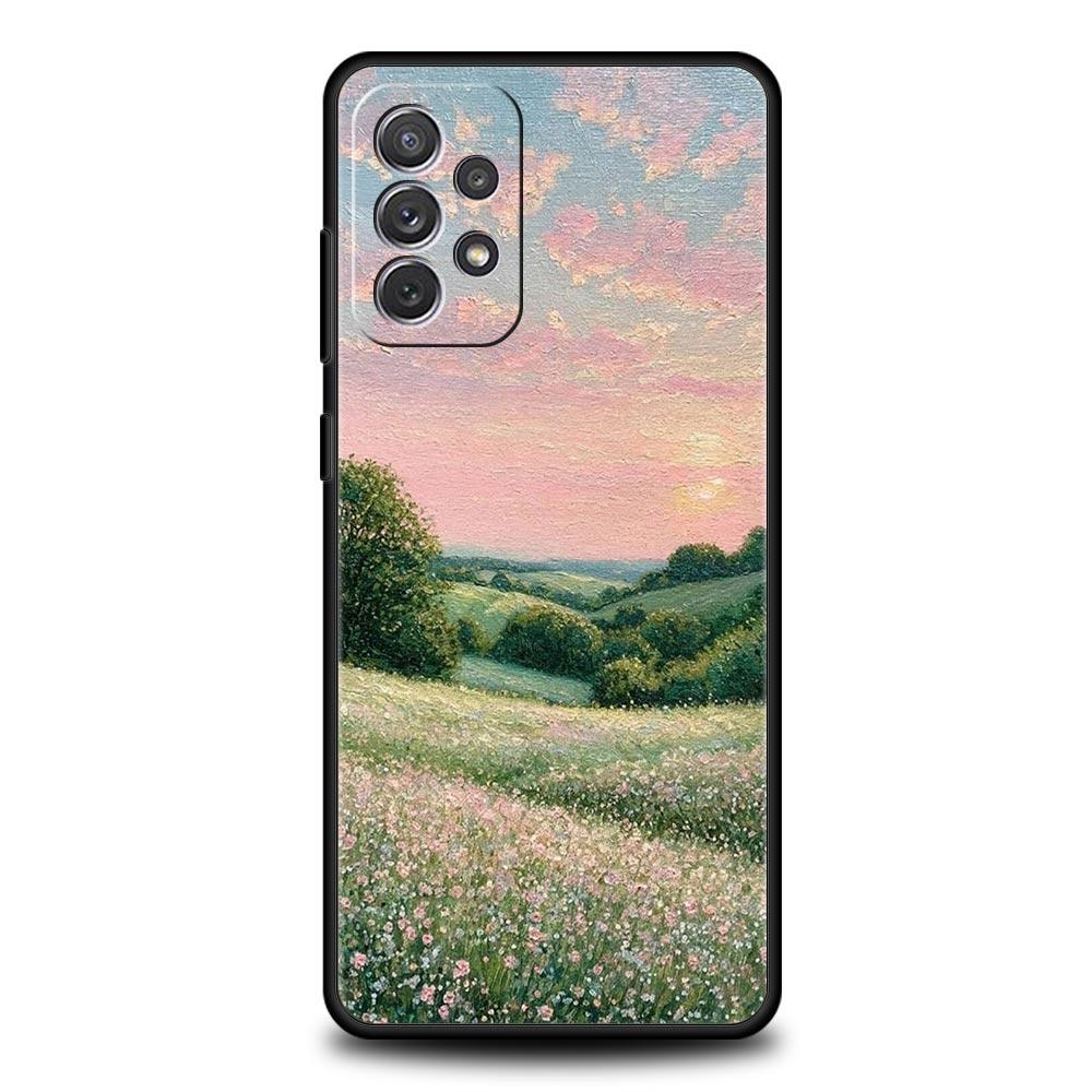 Claude Monet Garden Paint Art Phone Case For Samsung Galaxy A17 A07 A55 A35 A25 A15 A05 A33 A31 A23 13 A41 A73 A53 A51 A71Cover