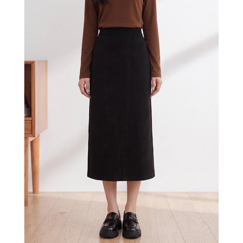 IEF Autumn/Winter Minimalist A-Line Midi Skirt