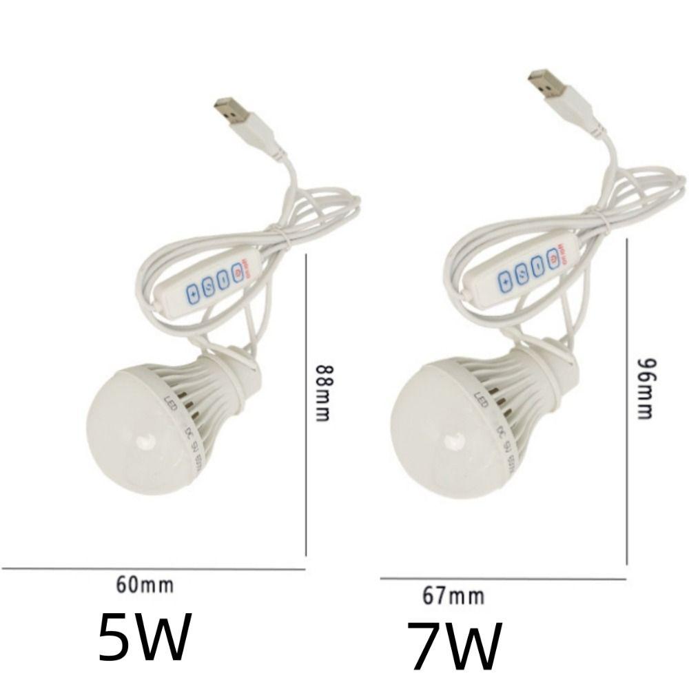 3-Color LED Camping Light Portable Hanging Tent Lamp Durable Dimmable Emergency Bulb  Outdoor