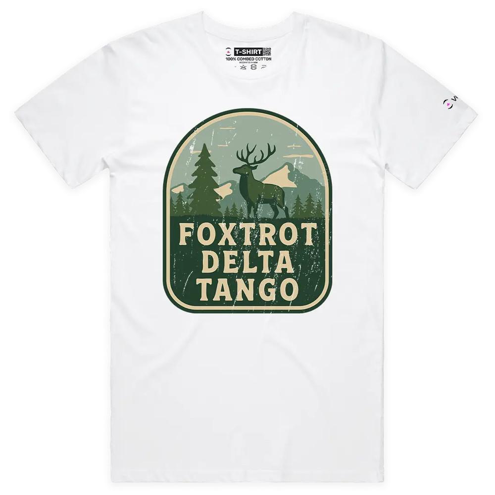 VOICEART Foxtrot Delta Tango Army Code Joke Funny Graphic Premium T-Shirt S