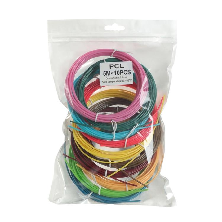 Diameter 1.75mm PCL Filaments for 3D Pen, Child Friendly, Randomized Color