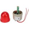 Voyant d'avertissement stroboscopique - AIMOONSA - 220V/3W - Rouge - Diamètre 75 mm - Fixation par boulon