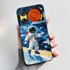 Custodia per Telefono Per ZTE Nubia Music 2 Custodia Z2460 Z2353 Estetica Gatto Carino Astronauta Nera Morbida TPU Silicone Copertura Protettiva Integrale