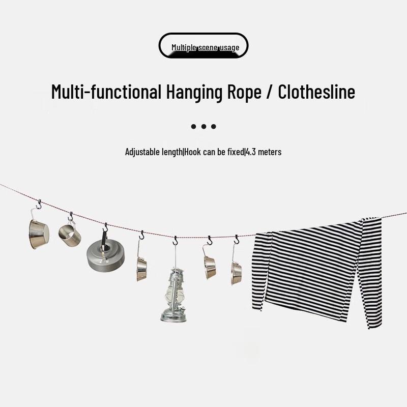 Peralng Outdoor Camping Travel Clothesline