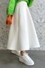 Women's Style Big Size Skirt Plus Size Hijab Puff Scuba Flared Skirt