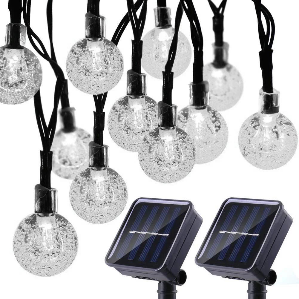 Solar Powered 50 LED String Lights Garden Path Yard Decorative Lights Outdoor Waterproof