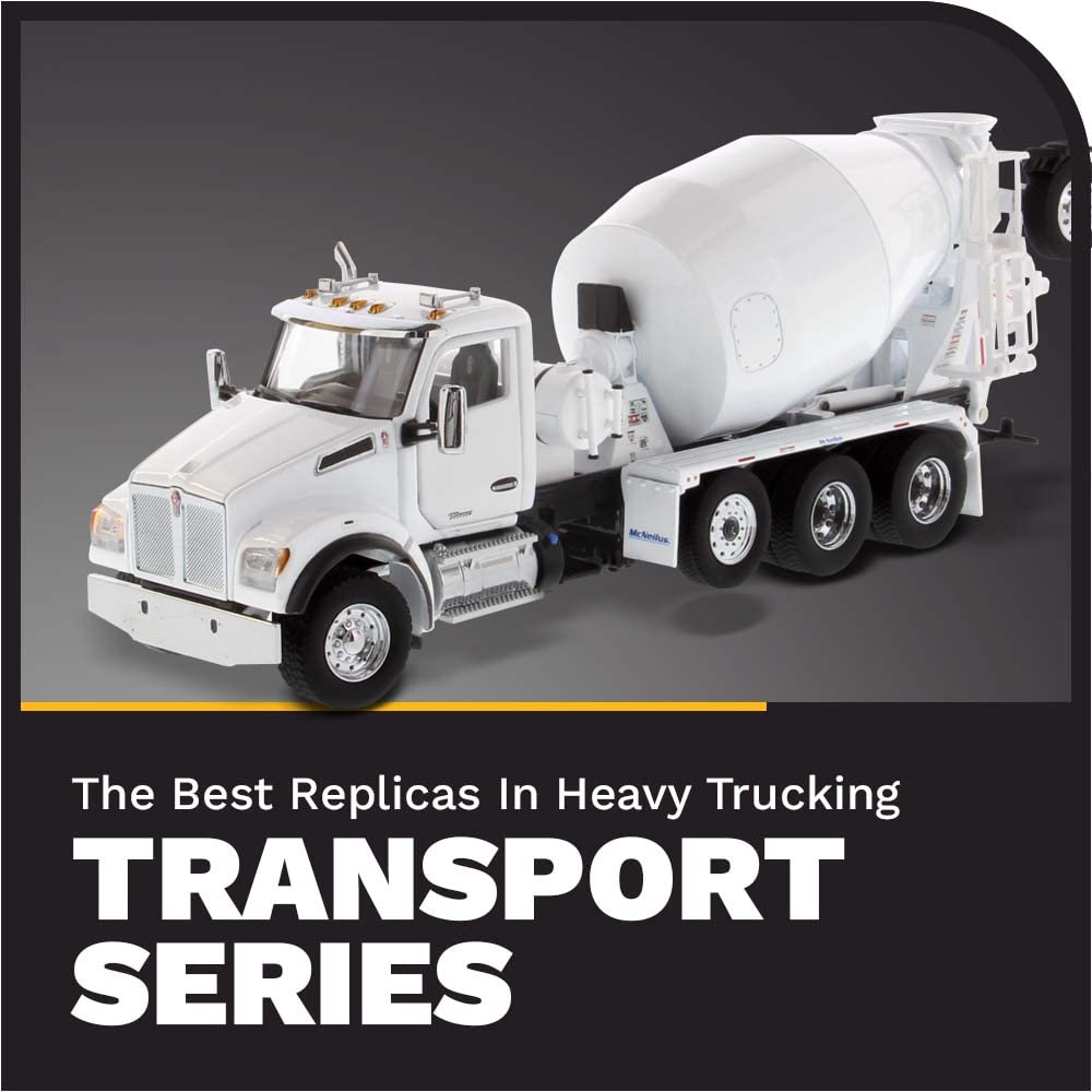DIECAST MASTERS Kenworth T880 SBFA with McNeilus BridgeMaster Mixer White Cab 71081 -