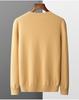 Men's Round Neck Cashmere Sweater - Business Casual, Loose Fit, Autumn Winter Knitwear