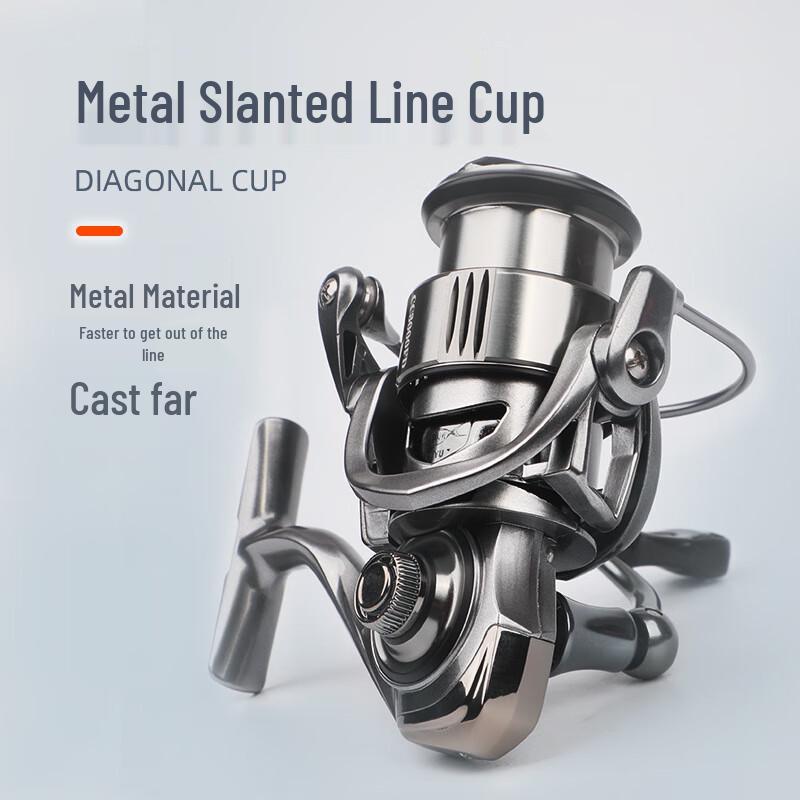 IOSN Metal Spinning Reel Single Handle + Balancer