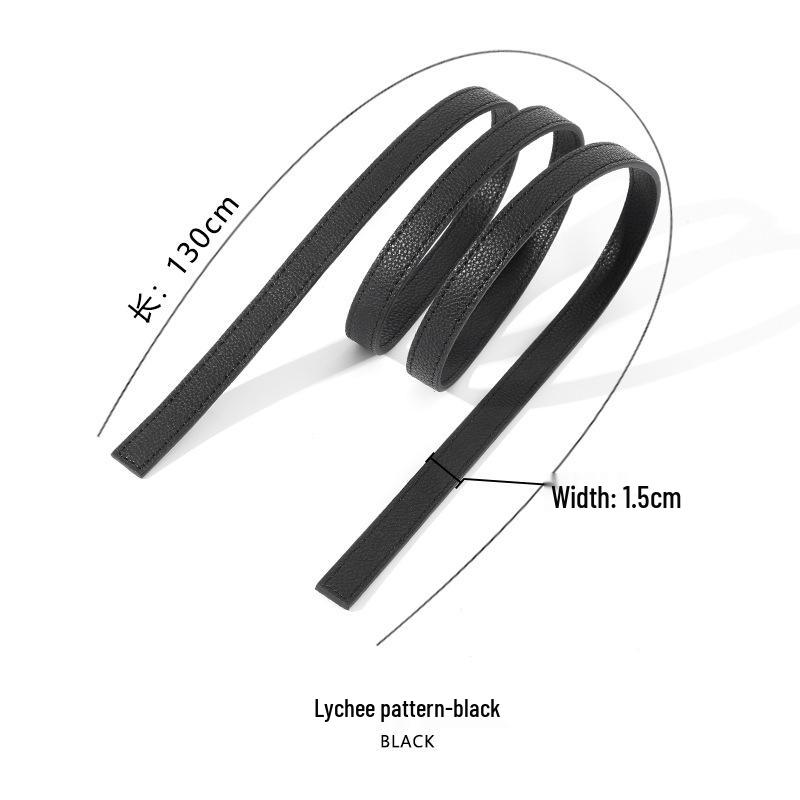 Paski ze skóry bydlęcej: D-63 Oryginalne Akcesoria Bagażowe DIY - Opcje Płaskie, Krzyżowe, Tkane Liczi