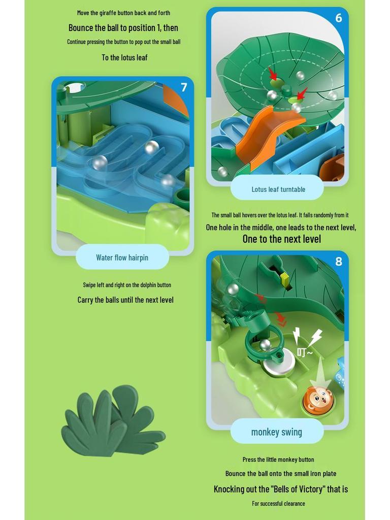 Little Bay Adventure Maze Marble Run Toy for Kids