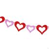 Happy Valentines Day Banner Paper Heart Garland Hanging Streamer for Party Decoration Bridal