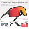 Lunettes de Soleil Sportives Polarisées Kapvoe pour Homme Lunettes de Vélo Photochromiques Lunettes de Vélo d'Extérieur pour Vélo VTT UV400