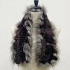 Women Stylish Warm Scarf Natural Fluffy  Fox Fur Shawls Winter Female  Fashion Knitted Rabbit Fur Scarves 90x10cm
