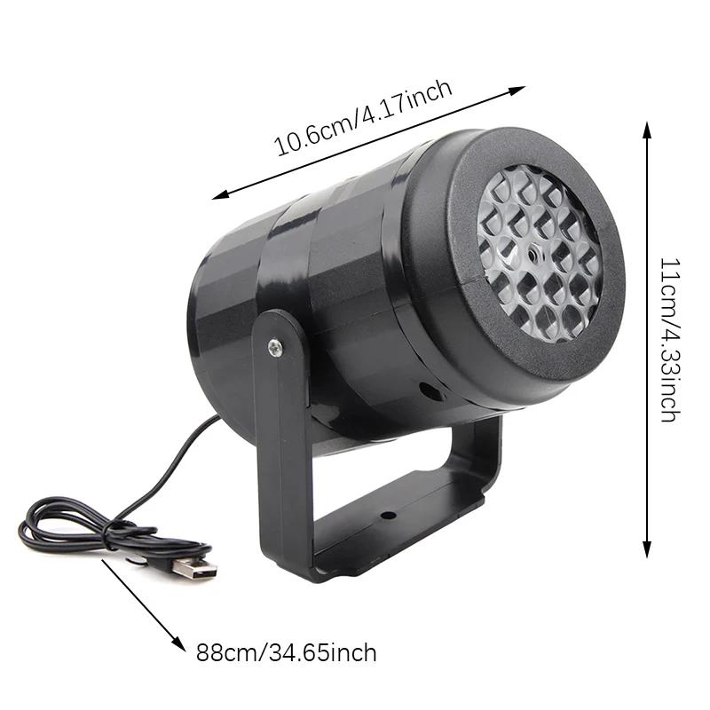 Halloween Ambient Projector Light Colorful Ghost Pumpkin Skull Pattern LED Projection Lamp 270° Adjustable Decor Light