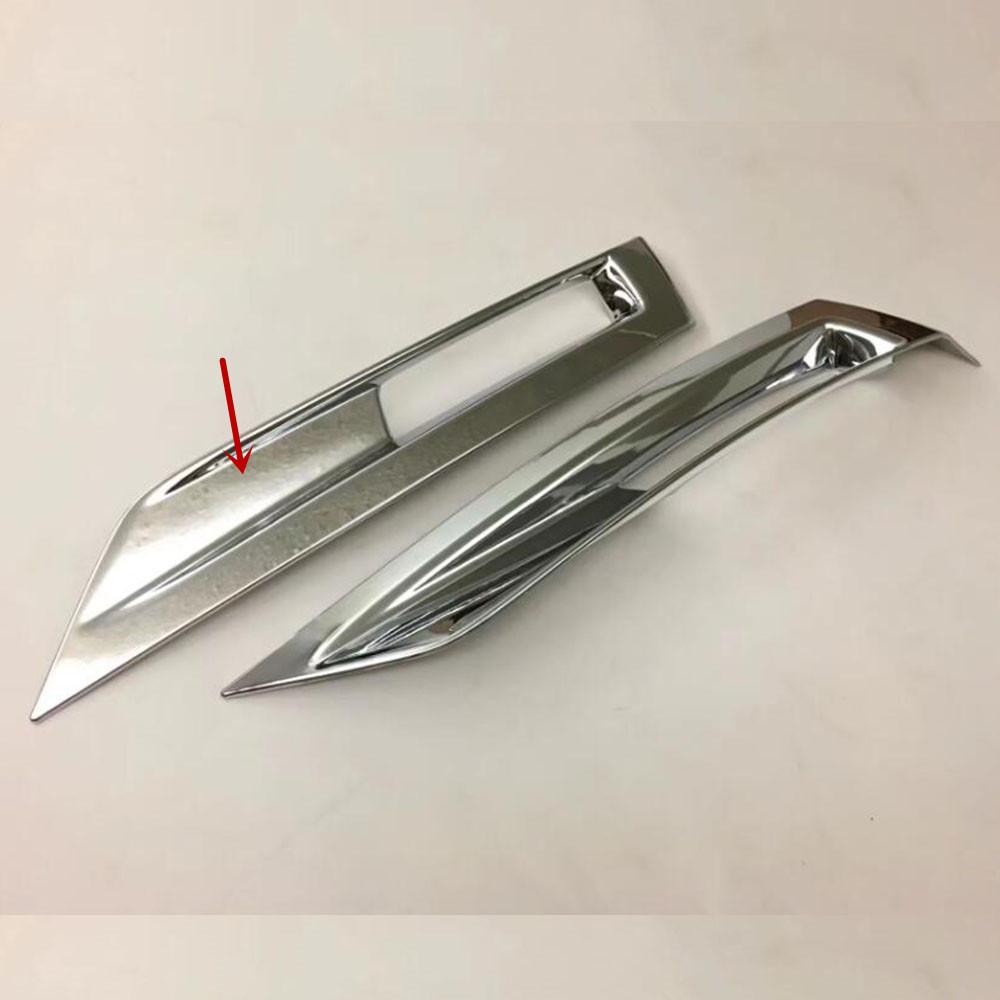 For Nissan Kicks 2017 2018      Detector ABS Chrome Cover Trim Back Tail Rear Fog Light Lamp Frame Eyebrow