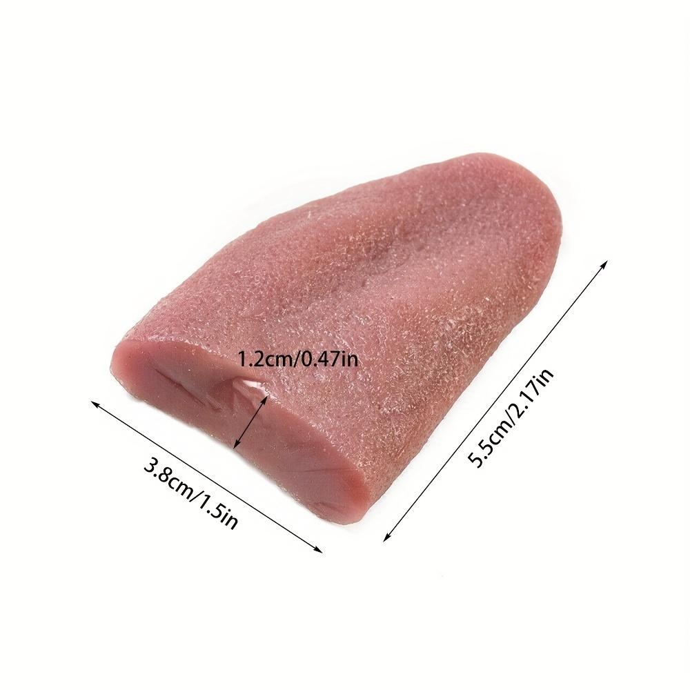 

1 шт. Смішний силіконовий фальшивий язик для розіграшів - Ідеально підходить для Хелловіну та вечірніх трюків, батарейки не потрібні