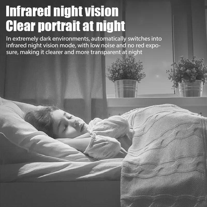 Cameră Ușoară și Portabilă, Monitor Wireless WIFI cu Viziune Nocturnă de Înaltă Definiție, Detectare Mișcare, Cameră Avansată