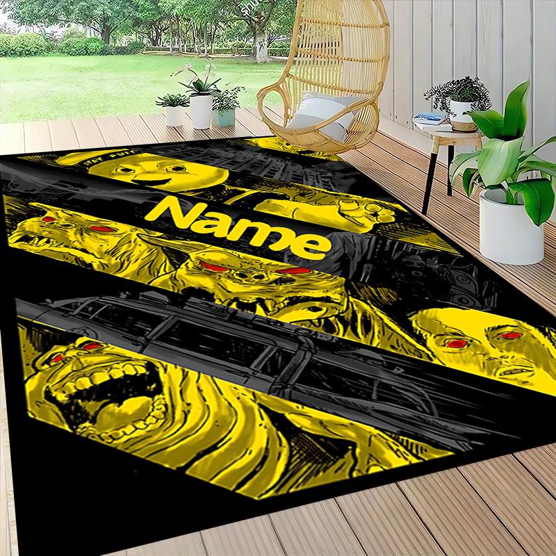 Custom Name Ghostly Urban Legends Carpet Rug Customizable Soft Washable Anti-Slip Home Living Room Sofa Mats Personalized Rug. 0909129