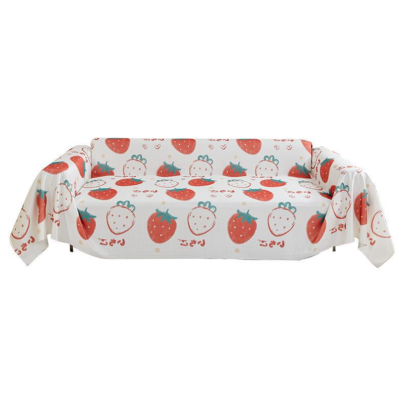 Ice Silk Sofa Cover, Summer Cartoon Cute Sofa Cover, Cute Fun Sha Releases Full Package Sofa Cover
