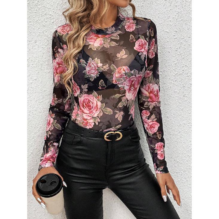 Jarní a podzimní novinka Dámské Univerzální Dlouhý rukáv Každodenní Business Dojíždění Elegantní Pohodlí Sexy spodní košile Top