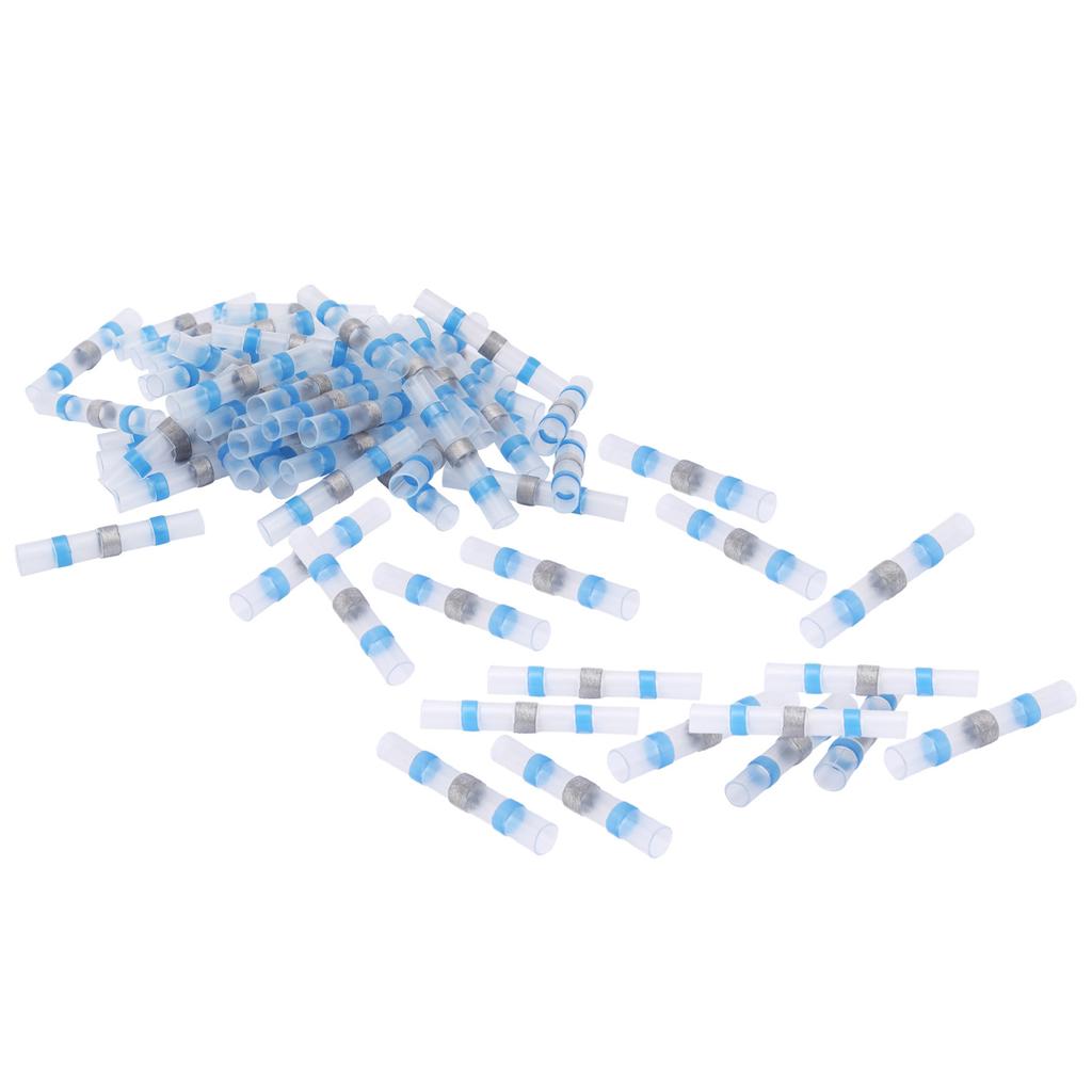 50 ks SSTS31 Pájecí těsnění Konektory Drátů Objímky Smršťovací Konektory Modré