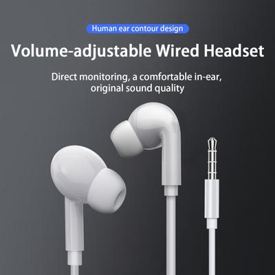 In-Ear-Kopfhörer mit Kabel und Mikrofon, einstellbare Lautstärke, Computer-Gaming-Headset für iPhone, für Android, für Huawei
