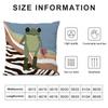 Abstract Animals Funny Cushion Cover Pillowcase Ultra Soft Skin Friendly Fabric Cloud Like Comfort & Concealed Zipper
