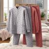 Women's Plus-Size Quilted Pajama Set for Middle-Aged & Elderly