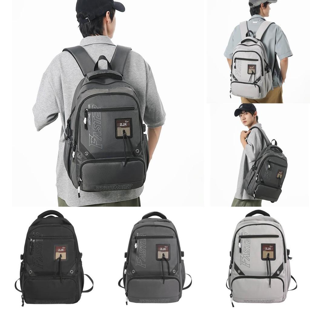 Capacity Large Simple Backpack With Letter Print Designs For High School Student