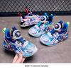 Boys' Light-Up Cartoon Sneakers: 2025 Non-Slip Soft Sole Kids' Running Shoes for Autumn/Winter