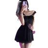 New Lace Mesh Suspender Nightdress Women's Summer Sweet Ruffle Edge Pajamas Skirt Super Fairy Pure Desire Loungewear