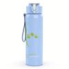 1PC Sunglasses male silhouette minimal print 750ml colorful plastic sports water bottle leakproof pop up lid with straw for outdoor work home use