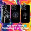 Tree of Gondor Flag Phone Case For iPhone 16,15,14,13,12,11,Pro,Max,Plus,X,XS,XR,SE,8,7,Mini,Soft Silicone Black Case