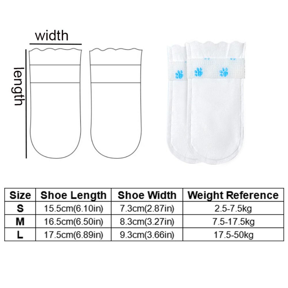 12pcs/set Dustproof Disposable Pet Shoe Covers Breathable Dog Rain Shoes  Outdoor