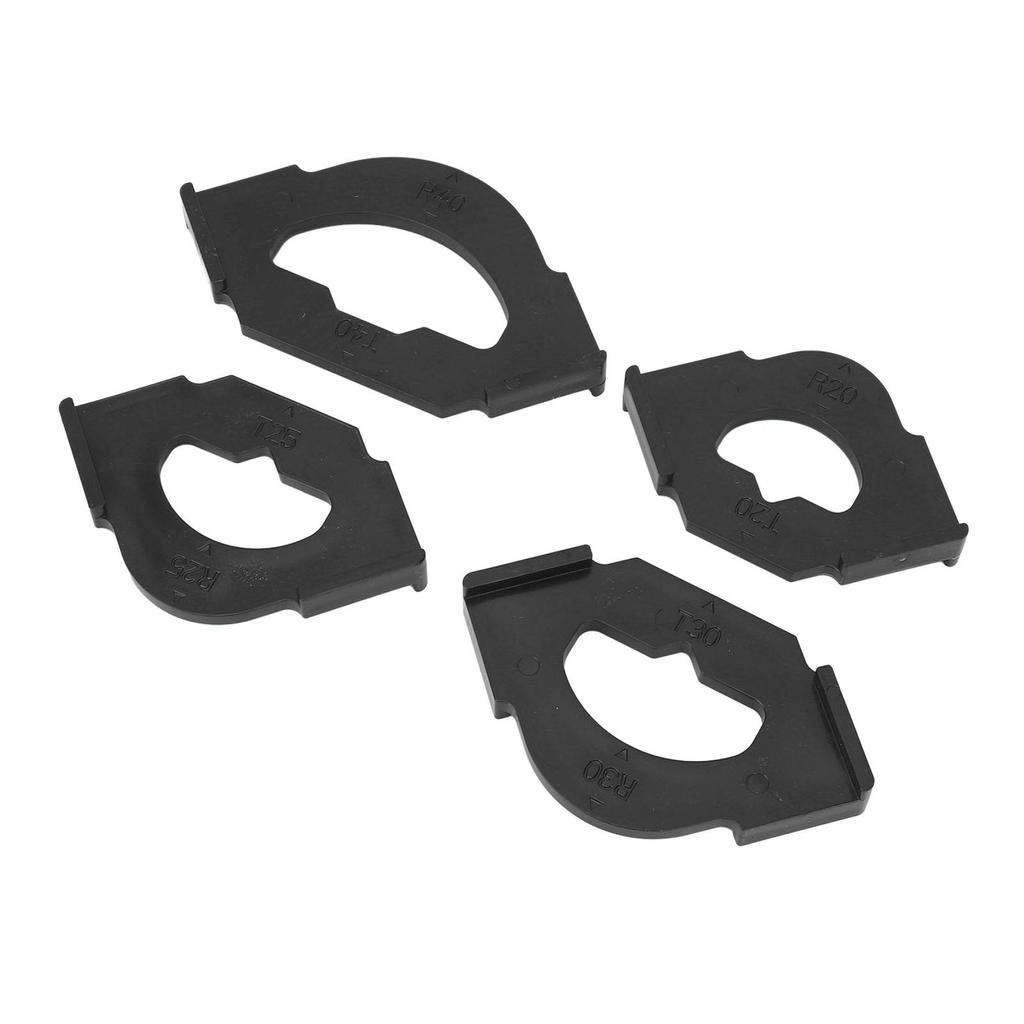4PCS Radius Jig Router Template R20T20 R25T25 R30T30 R40T40 Plastic Router Corner Jig for