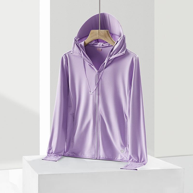 Sunscreen clothes for men and women, light and cool coats in summer, running sports, quick-drying and breathable ice silk skin clothes