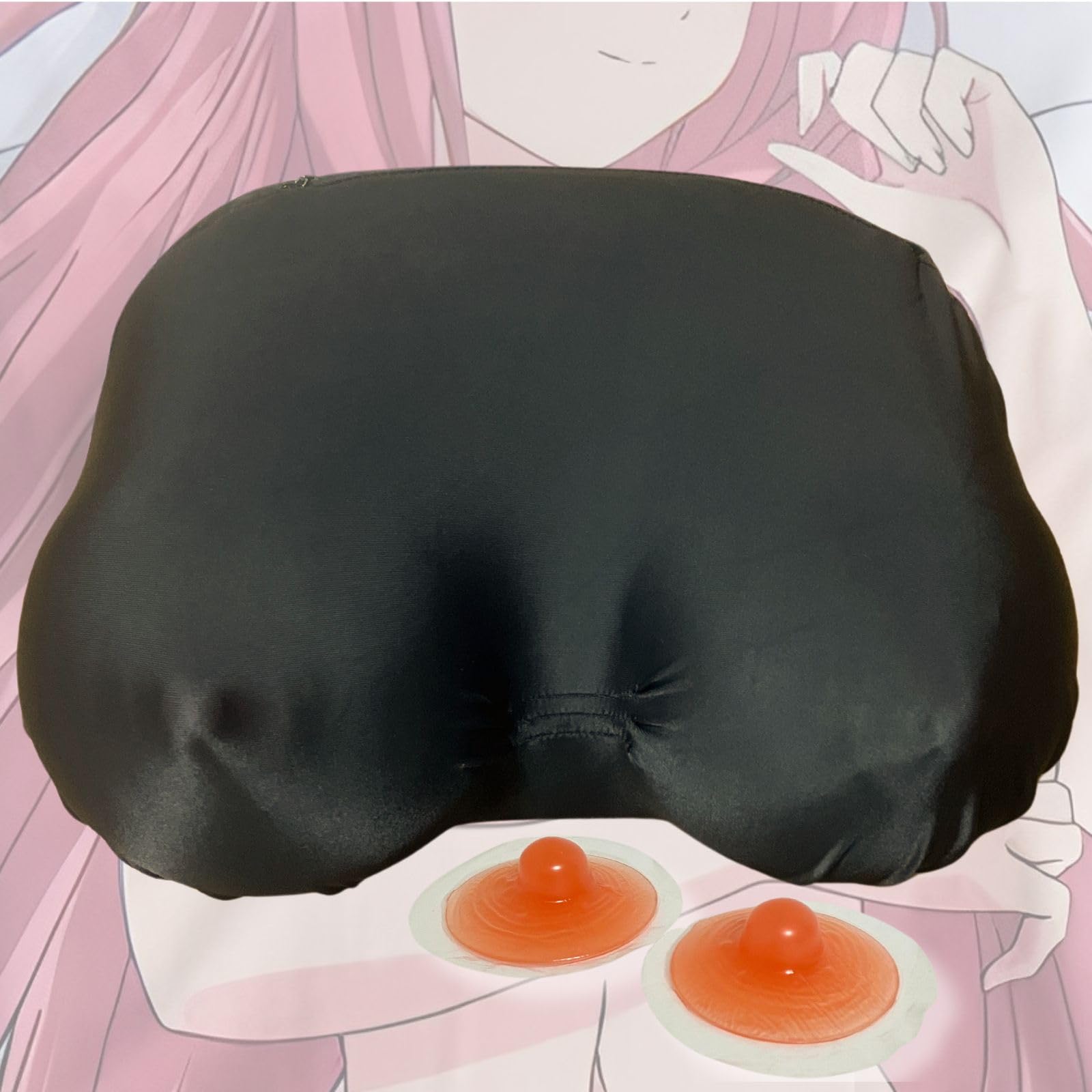 

Leap Raupe Boob Body Body Pillow False Nipples Pillow, Pillow, Cover, 18+, Male, Anime, Adult, Cushion, (Black) чорний