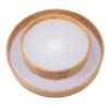 Flush Mount Ceiling Light Wood Grain Round 3000K to 6000K Adjustable Ceiling Lights for Hallway